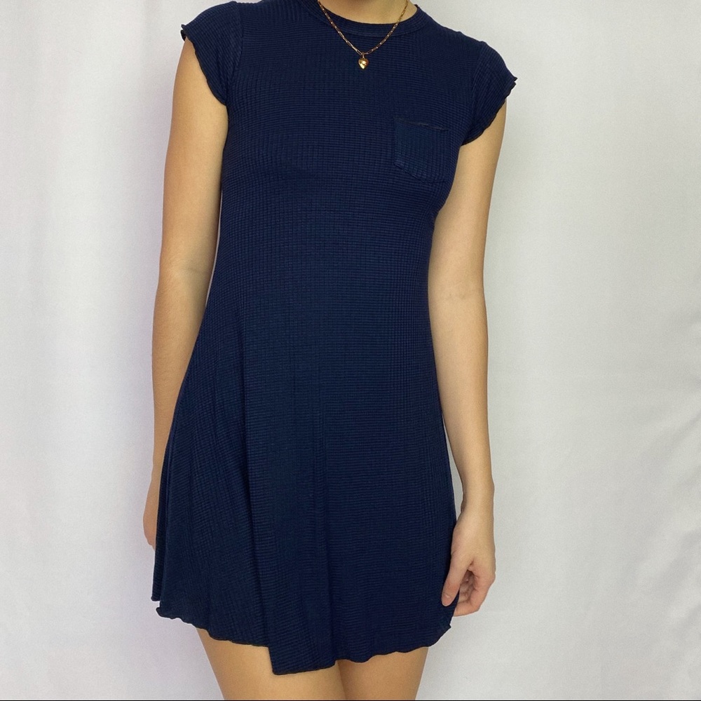 Urban Outfitters navy & black mini dress
